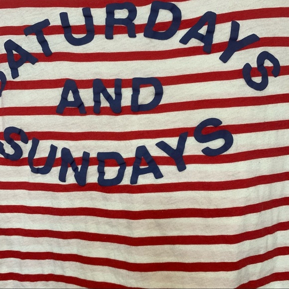 SUNDRY Anthro Saturdays and Sundays Striped Shirt - Picture 4 of 5